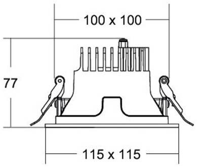 Apollo Mini reflectorlamp glad, rond, 4.000 K, zwart