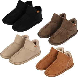 Apollo Pantoffels Dames Boots Suede Cognac-41/42 - 41/42