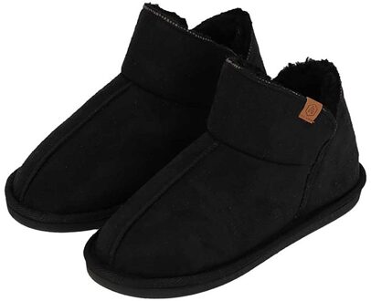 Apollo Pantoffels Dames Boots Suede Zwart-41/42 - 41/42
