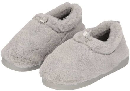 Apollo Pantoffels Dames Imitatiebont Grijs-37/38 - 37/38