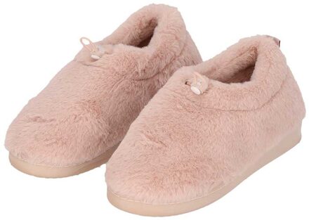 Apollo Pantoffels Dames Imitatiebont Roze-39/40 - 39/40