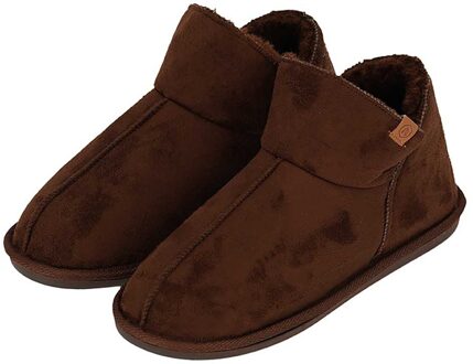 Apollo Pantoffels Heren Boots Suede Brown-43/44 Bruin - 43/44