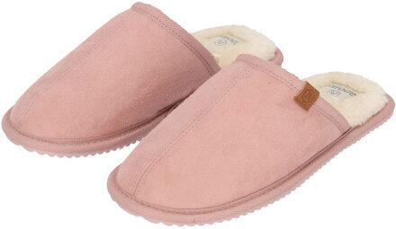 Apollo pantoffels - roze - met bont - voor dames - sloffen