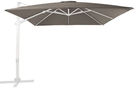 Apollo Premium Zweefparasol rechthoekig 300x300 cm in Wit / Beige Parasol voor tuin met Aluminium Frame