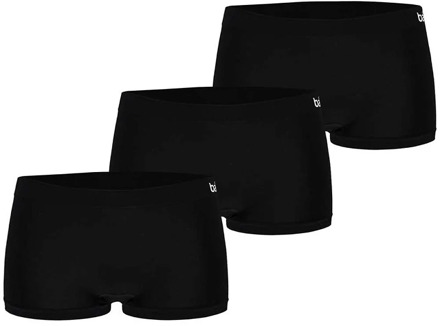 Apollo Seamless hipsters dames bamboe 3-pack naadloos Zwart - L
