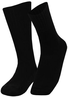 Apollo Senioren herensokken - zwart - niet knellend - maat 39/42 - anti pres sokken - acryl/wol