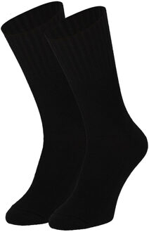 Apollo Senioren herensokken - zwart - niet knellend - maat 42/45 - anti pres sokken - acryl/wol