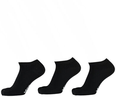 Apollo Sneakersokken bamboe 3-paar heren / dames Zwart - 47-50