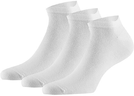 Apollo Sneakersokken Basic Bamboo Wit 3-pack-39/42 - 39/42