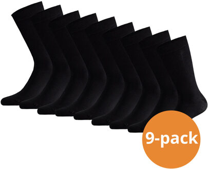 Apollo Sokken Basic Bamboo Zwart 9-pack