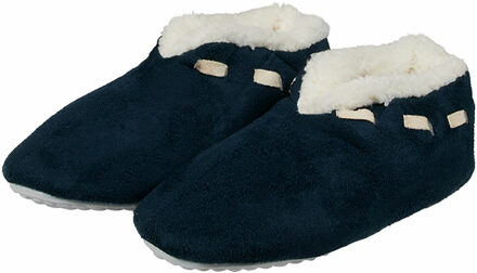 Apollo Spaanse sloffen/pantoffels - voor kinderen - donkerblauw - maat 31-32 - 31/32