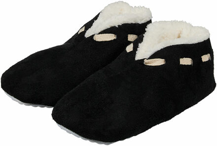 Apollo Spaanse sloffen/pantoffels - voor kinderen - zwart - maat 35-36 - 35/36