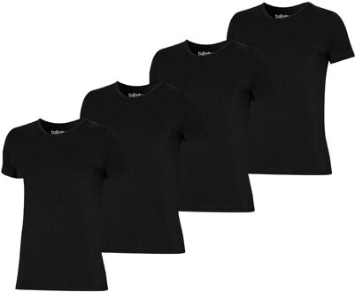 Apollo T-shirt Heren Bamboo Basic V-neck Zwart 4-pack-M - M