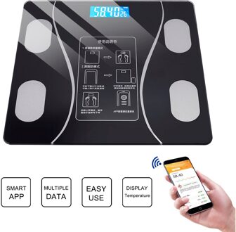 App Smart Body Weegschalen Weegschalen Led Digitale Elektronische Weegschaal Voor Android/Voor Ios/Bluetooth