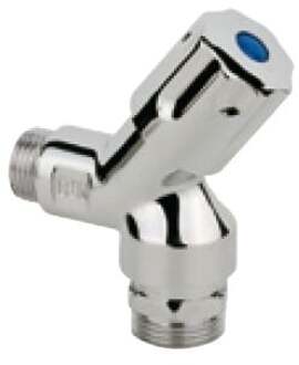 Apparaat-aansluitende wandafsluiter kort, 1/2"ET x 3/4"ET, met terugslagklep/buisbeluchter - 986301113