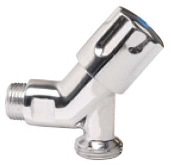 Apparaat-aansluitende wandkraan kort, 1/2"ET x 3/4"ET, met terugslagklep - 986300148