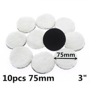 Apparatuur Polijsten Pad Schuren Waxen Wit 10 Stuks Buffer Buffing Set 3-Inch