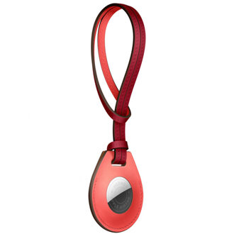 Apple AirTag Hermès met leren AirTag Hermès sleutelhanger - Rose Texas Roze - One size