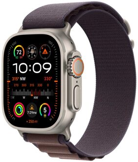 Apple Alpine Loop Band voor de Apple Watch Series 1 - 11 / SE / Ultra (44/45/46/49 mm) - Maat M - Indigo Paars - 49 mm