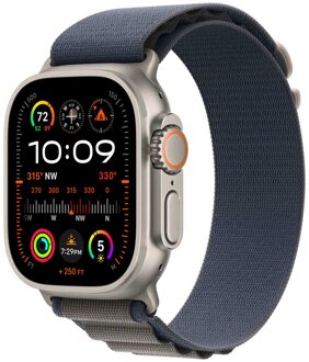 Apple Alpine Loop Band voor de Apple Watch Series 1 - 11 / SE / Ultra (44/45/46/49 mm) - Maat S - Blue Blauw - 49 mm