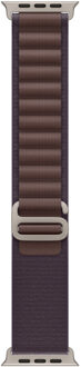 Apple Alpine Loop Band voor de Apple Watch Series 1 t/m 10 / SE / Ultra (2) (44/45/46/49 mm) - Maat L - Indigo Paars - 49 mm