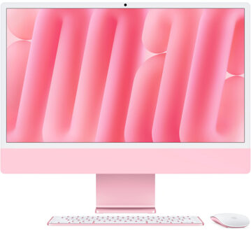 Apple AppleiMac 24 (2024) M4 (10 core CPU/10 core GPU) 16GB/256GB All-in-one PC Roze
