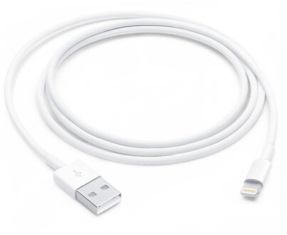 Apple AppleLightning-naar-USB-kabel (1 m) Oplader Wit