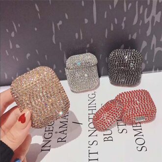 Apple Draadloze Luxe Oortelefoon Cases Voor Apple Airpods Pro 2 1 Case Voor Airpod Air Pods Pro 2 3 Bling diamant Beschermhoes geel