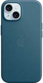 Apple FineWoven Backcover MagSafe voor de Apple iPhone 15 - Pacific Blue Blauw