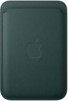 Apple FineWoven Wallet MagSafe met 'Zoek-mijn' functie - Dark Green Groen - One size