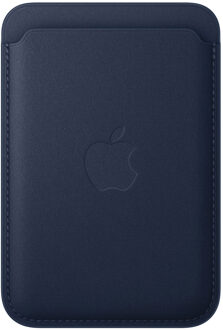 Apple FineWoven Wallet MagSafe met 'Zoek-mijn' functie - Deep Blue Blauw - One size