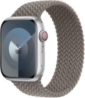 Apple Gevlochten solobandje voor de Apple Watch | 38/40/41/42 mm - Maat 2 - Clay Grijs - 42 mm