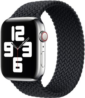 Apple Gevlochten solobandje voor de Apple Watch | 38/40/41/42 mm - Maat 3 - Charcoal Donkerblauw - 42 mm