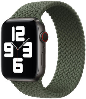 Apple Gevlochten solobandje voor de Apple Watch | 38/40/41/42 mm - Maat 9 - Inverness Green Groen - 42 mm