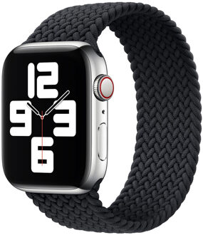 Apple Gevlochten solobandje voor de Apple Watch | 44/45/46/49 mm - Maat 11 - Charcoal Donkerblauw - 49 mm