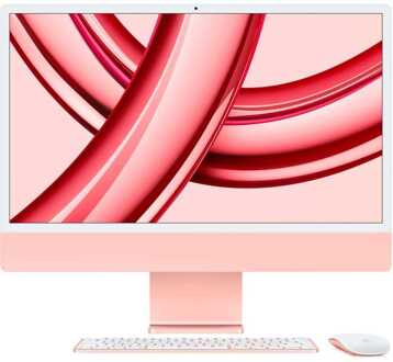 Apple iMac 24 (2023) M3 (8 core CPU/8 core GPU) 256GB All-in-one PC Roze