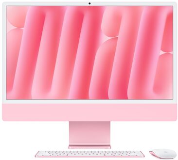 Apple iMac 24 (2024) M4 (8 core CPU/8 core GPU) 16GB/256GB All-in-one PC Roze