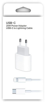 Apple iPad 10 (2022) - 20W Snellader met Lightning Cable (OEM)