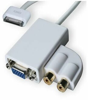 Apple iPad dock connector naar VGA + Audio kabel - small