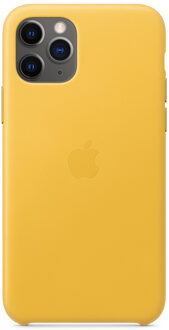 Apple iPhone 11 Pro Leather Case Geel