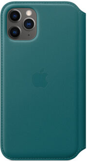 Apple iPhone 11 Pro Leather Folio Pauwenblauw
