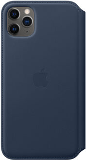 Apple iPhone 11 Pro Max Leather Folio Diepzeeblauw