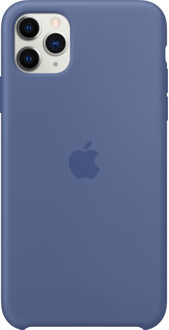 Apple iPhone 11 Pro Max Silicone Back Cover Linnenblauw