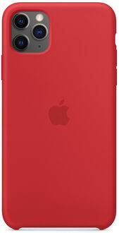 Apple iPhone 11 Pro Max Siliconen Case (Product)Red (Rood)