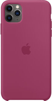 Apple iPhone 11 Pro Max Siliconenhoesje Granaatappel (Rood/Paars)