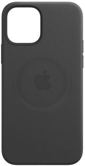 Apple iPhone 12/12 Pro Leather Case with MagSafe Telefoonhoesje Zwart