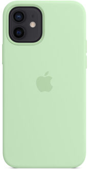 Apple iPhone 12 / 12 Pro Silicone Back Cover met MagSafe Pistachegroen