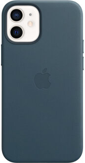 Apple iPhone 12 mini Back Cover met MagSafe Leer Baltisch Blauw