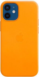 Apple iPhone 12 mini Back Cover met MagSafe Leer California Poppy