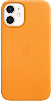 Apple iPhone 12 mini Back Cover met MagSafe Leer California Poppy